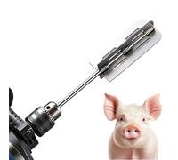 Gosgjmep Boar Hair Removal Scraper Tools, Stainless Steel Power Drill Shaving Cutter, Livestock Remover - For Slaughter & Demolition Cow, Pig, Sheep Farm & Livestock Workshop