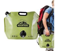 Gosgjmep Camping Water Bag - Folding Water Container 8L | Leak Proof Design with Adjustable Faucet Water Supply System for Outdoor Sports Climbing Travel Cycling Backpacking Overnight Fishing Picnic