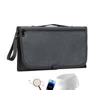 Gosgjmep Diaper Bag for Mom | Large Capacity Waterproof Diaper Pouch Stroller Bag with Changing Pad - for Travel, Walks, Beach, Excursions, Picnics, Family Outings, Dark Gray, 説明を参照してください, See
