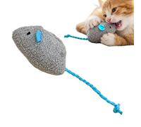 Gosgjmep Moving Mouse Cat Toy Kitten Biting Game Toothbrush Toy Stress Relief - Cat Toy Mouse | Tartar Removal Gum Health Nail Sharpening Outdoor Furniture Protection