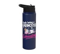 Gosh Being A Princess is Exhausting Stainless Steel Insulated Water Bottle