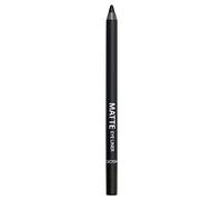 GOSH Black Eyeliner Matte I Waterproof Eyeliner Pencil I Soft & Creamy for Easy Application I Highly Pigmented Eye Pencil I Longlasting & Transferproof I Vegan & Perfume-free I 002 Matt Black