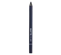 GOSH Dark Blue Eyeliner Matte I Waterproof Eyeliner Pencil I Soft & Creamy for Easy Application I Highly Pigmented Eye Pencil I Longlasting & Transferproof I Vegan & Perfume-free I 009 Midnight Blue