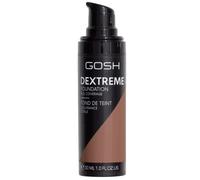 GOSH Dextreme Full Coverage Foundation 30ml I liquid, moisturising make-up for a flawless complexion I vegan face make-up with high coverage I cover pimples and dark circles I 008 Golden