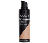 GOSH Dextreme Full Coverage Foundation 30ml I liquid, moisturising make-up for a flawless complexion I vegan face make-up with high coverage I cover pimples and dark circles I 004 Natural