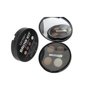 Gosh Eye Brow Kit 3 Powder Brown Eyebrow Shades Fixing Wax Brush and Mirror Com