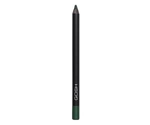 GOSH Eyeliner "Velvet Touch" I Waterproof Eyeliner & Kajal I Soft & Creamy Eye Pencil I Highly Pigmented, Longlasting & Transferproof I Vitamin E & Jojoba Oil I Vegan & Perfume-free I Woody Green