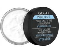 GOSH - Prime'n set PRIMER & MATTIFYING SETTING POWDER - Fixing-matting powder/base with the addition of hyaluronic acid 3in1