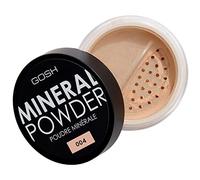 GOSH Mineral Powder, Vegan, Loose Fixation Powder with Minerals for All Skin Types, Matte & Long-Lasting for a Flawless Complexion, No Mask Effect, Medium to High Coverage, 004 Natural