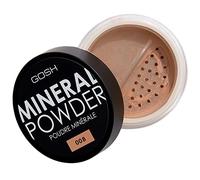 GOSH Mineral Powder, Vegan, Loose Fixation Powder with Minerals for All Skin Types, Matte & Long-Lasting for a Flawless Complexion, No Mask Effect, Medium to High Coverage, 008 Tan
