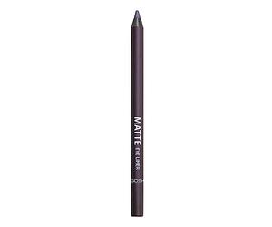 GOSH Plum Eyeliner Matte I Waterproof Eyeliner Pencil I Soft & Creamy for Easy Application I Highly Pigmented Eye Pencil I Longlasting & Transferproof I Vegan & Perfume-free I 010 Black Violet