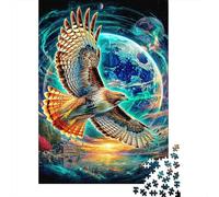 Goshawk Jigsaw Puzzles 1000 Pieces. Whimsical Challenge Toy for Adults Kids 52x38cm/1000pcs
