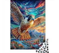 Goshawk Jigsaw Puzzles 1000 Pieces. Whimsical Challenge Toy for Adults Kids Age 14 Years Up 52x38cm/1000pcs