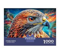 Goshawk Puzzle 1000 Pieces, Whimsical Challenge Toy Jigsaw Puzzles for Adults And Kids Age 14 Years Up 52x38cm/1000pcs