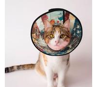 Goshawk Soft Dog Cone Collar, Depets Adjustable Recovery Pet Cone E-Collar for Cats Kittens Rabbits, Comfy Elizabethan Collar