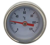 GOSHE 1/4 Inch Rear Entry 0-120C Thermometer Temperature Gauge 40mm Front Dial