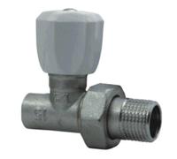 Goshe Straight 15mm X G1/2 Inch Male Bsp Soldered Radiator Heater Valve With Handle