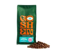 Goshen Coffee Roasters Whole Bean Black Dog Espresso Blend | Dark Roast, Espresso or Brewed | Award-Winning, Natural and Washed | Roasted Nuts, Molasses, Dark Cocoa Flavors | 12 Oz Bag