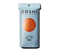 GOSHI Exfoliating Bath Towel - Tear-resistant Exfoliating Washcloth for All Skin Types - Marigold Yellow - Made in Japan