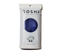 GOSHI Exfoliating Shower Towel - Rip-Resistant Exfoliating Washcloth for All Skin Types - Indigo Blue - Made in Japan