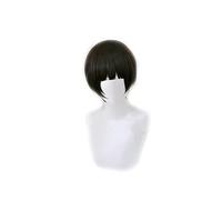 Goshiki Tsutomu Cosplay Wig Anime Haikyuu!! Short Black BOBO Heat Resistant Synthetic Hair Halloween party Wigs + Hairnet