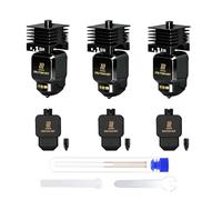 Goshme 3PCS Hotend Kit for Bambu Lab P2S/H2S/H2D/A1/A1 Mini Combo Print Head, Anti-Clogging High Flow Extruder with 3 Extra Wear-Resistant Hardened Steel Nozzles (0.4+0.6+0.8mm) for Carbon Fiber