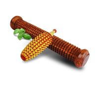 GOSHOPECO Acupressure foot Massager Roller (Wooden) with Karela Roller for Palm Exercise Tool(set of 2)