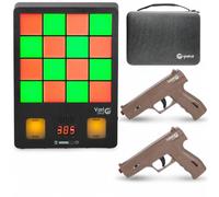 GoShot Laser Shooting Training System, VariShot Trainer Target with Point-of-Impact Display and Timed Games, Dry Fire Practice with SIRT Pistols, Class I Laser Output <0.396mW, Includes 2 Pistols