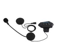 Goshyda 1 Pair Motorcycle Helmet BT Headset & Headphone Speakers, Stable V4.1+EDR, Handsfree Calling, Built in Mic, Rechargeable Battery, 8H Work Time, DIY Detachable for, LS2 & More