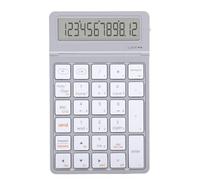 Goshyda 12 Digit Wireless Calculator Keypad, Dual Mode Bluetooth (Silver