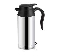 Goshyda 12V Car Heating Cup Car, 750ml 304 Stainless Steel Electric Coffee Kettle with Automatic Power Off Good Sealing for Travel