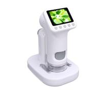 Goshyda 1600X Handheld Kids Microscope with 10 Level Zoom Range, 2 In Screen with 6 Adjustable LED Lights, Support Wins, OS X for Kids Ages 6 to 12