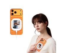 Goshyda 2.01in HD Phone Selfie Screen, Magnetic Bluetooth Type C Rear Camera View Display with 180° Rotation and Zoom, for Vlog Live Stream for Android for OSX Phone