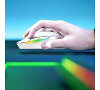 Goshyda 2.4G Wireless Mouse USB Rechargeable Ergonomic Gaming Mouse for Laptop PC Computer, 5 Adjustable DPI Super Long Standby Time Lightweight and Convenient for Travel (White)