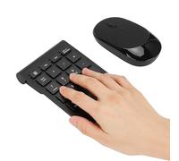 Goshyda 2.4G Wireless Numeric Keypad and Mouse Set, Thin 22 Key Digital Keyboard with Scissor-Foot Design, Quiet and Comfortable Typing for Home Office Laptop Use