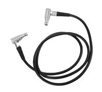 Goshyda 2 Pin Male Right Angle Power Cable for Bond, 34.3 Inch Camera Power Cord for Camera Video Transmitter