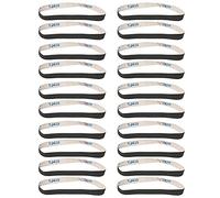Goshyda 20Pcs Sanding Belt Abrasive Sandpaper Rolls, Metal Grinding and Polishing Burring Tool for Pneumatic Sander, Cutting for Metallurgy, Machinery, Wood, and Leather Industries (60#)