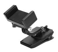 Goshyda 360 Degree Universal Mobile Phone Backpack Fixed Bracket, Hands-Free Camera Clip Holder for Backpack Shoulder Strap, Arrow Storage Case Mount for Recording Sports & Travel,