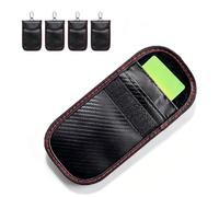 Goshyda 4 Pack RFID Signal Blocking Pouch, Car Key Fob Pouch, Faraday for Car Keys, for Key Credit Card Security
