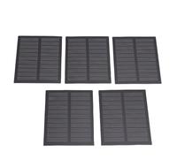 Goshyda 5Pcs Monocrystalline Solar Cells, 0.5W 76x60mm Solar Cell Panel Kit for Small Electronic Device