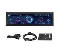 Goshyda 8.8 Inch Computer Temp Monitor, IPS Display USB Mini Secondary Screen, PC Sensor Panel, CPU GPU SSD Data Temperature Monitor for PC Computer Case