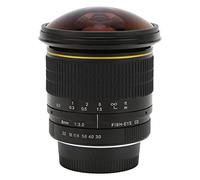 Goshyda 8mm F3.0 Ultra Wide Angle Fisheye Lens, 180° Viewing Angle 10 Elements in 7 Groups Manual Focus Fisheye Lens for D3200, D3300, D3400, D5200, D5300