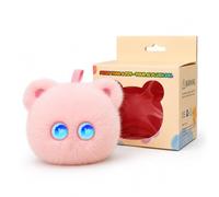 Goshyda AI Smart Stuffed Animal, 66 Language Real Time Talking Plush with Voice Recognition and Emotion Expression, Interactive Educational Companion for Kids (Pink)