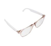 Goshyda AI Translation Glasses, Support 144 Languages Real Time Translation, Smart Bluetooth Blue Light Protecting Sunglasses, Touch Music Glasses (Pink and White Frame)