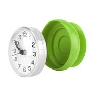 Goshyda " Bathroom Clock with Large Suction Cup, Traditional Pointer Type Clock for Bathroom Wall Tile Mirror, Arranging Time for School Work Appointment, ABS Material Red Blue Green Options for