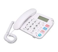 Goshyda Big Button Corded Phone for Seniors, LCD Display Landline Telephone with Speaker, Large Keypad Home Phone with Speed Dial, Volume Adjustment and Noise Reduction