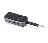 Goshyda Bluetooth 6.0 2 in 1 Dual Connection AUX Bluetooth Adapter, Car Adapter with Hands Free Calling Noise Reduction, Wireless AUX Stereo Sound for Car
