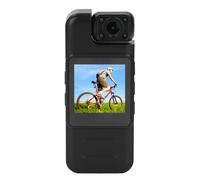 Goshyda Body Camera, 4K UHD Back Clip Video Recorder with 180° Rotating Lens, Loop Record, Wearable Camcorder for Home Outdoor Law Enforcement