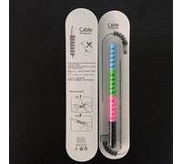 Goshyda Cable Protector Strong Spiral Cable Saver 360° Full Protection for USB Date, 4 Colors for Phone Charger Line for, PVC + Plastic, 4 Pack