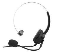 Goshyda Call Center Telephone Headset,With Microphone,Hands-free Noise Cancelling Monaural Earpiece with 3.5mm Interface,for Telephone Counselling Services, Insurance,Call Center